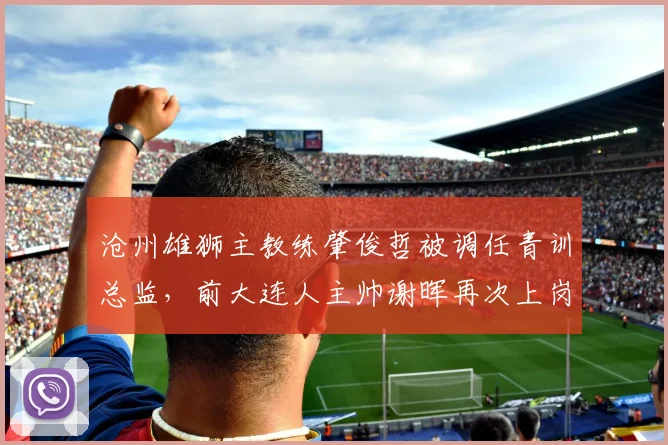 沧州雄狮主教练肇俊哲被调任青训总监，前大连人主帅谢晖再次上岗